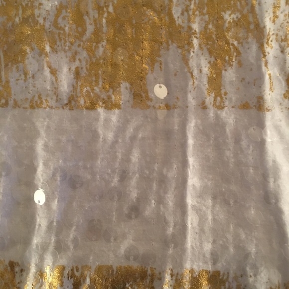 CATO Tank Top White with Gold and Sequins Sz XL - Picture 5 of 6